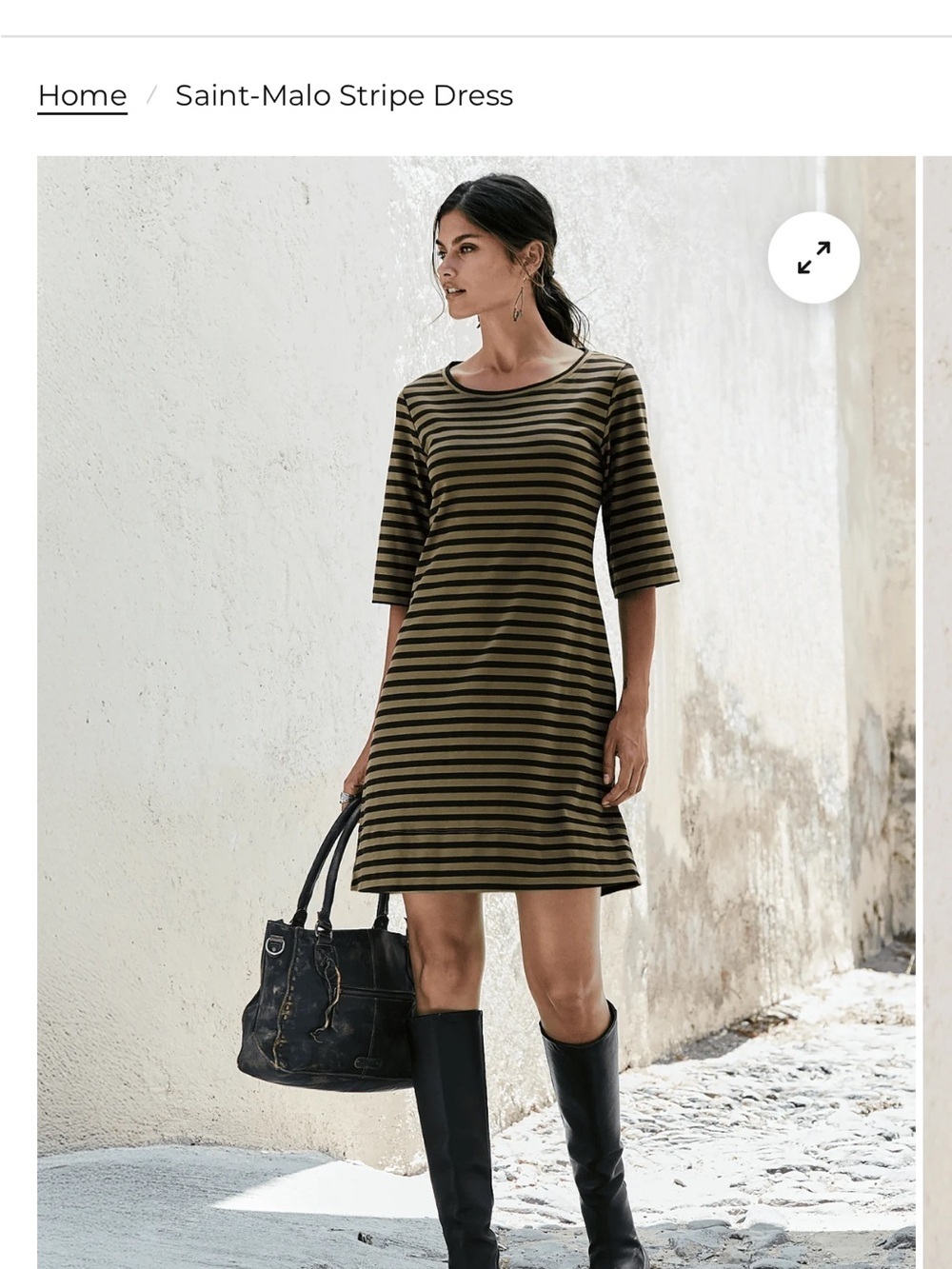 Peruvian Connection Saint-Malo Stripe Dress